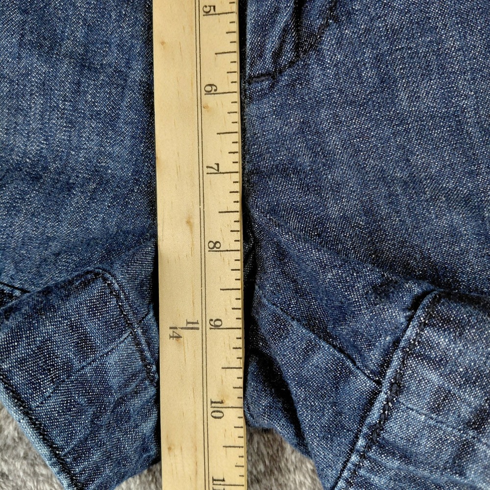 Gap Jeans Womens Blue Denim Chino Shorts Size 6 Mid Rise 100% Cotton 800831-00 - Picture 6 of 7